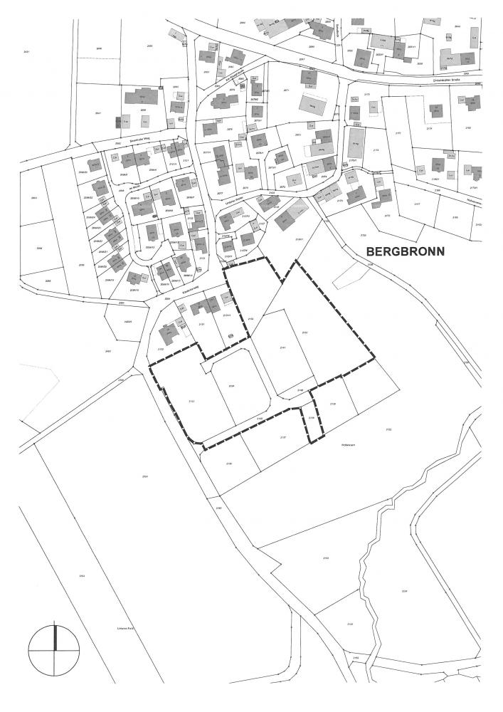 Öffentliche Auslegung des Entwurfes des Bebauungsplanes "Hofwiesen II" in Bergbronn im beschleunigten Verfahren nach § 13b BauGB Öffentliche Auslegung des Entwurfes des Bebauungsplanes "Hofwiesen II" in Bergbronn im beschleunigten Verfahren nach § 13b BauGB