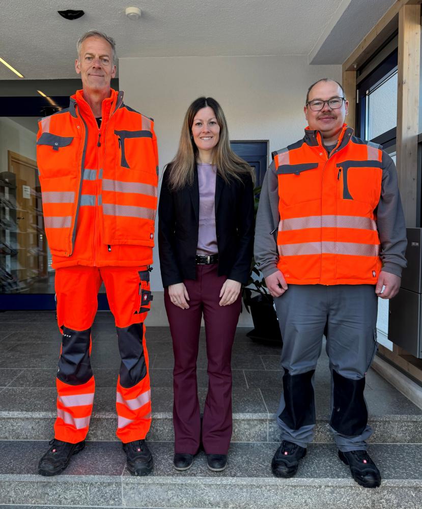 Herzlich willkommen! Zwei neue Mitarbeiter im Team des Bauhofs